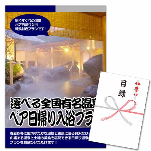 選べる全国有名温泉 ペア日帰り入浴プラン【A3パネル・目録付】