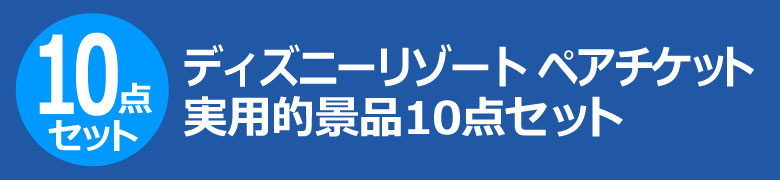 ディズニーリゾート ペアチケット 実用的景品10点セット