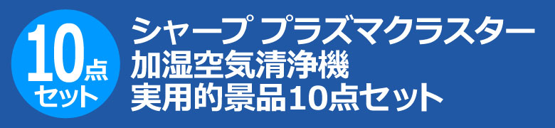 シャープ プラズマクラスター空気清浄機 実用的景品10点セット