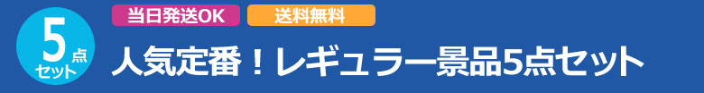 人気定番!レギュラー景品5点セットA