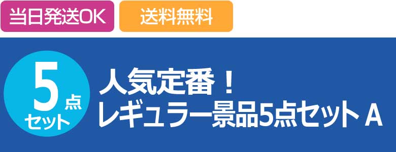 人気定番!レギュラー景品5点セットA