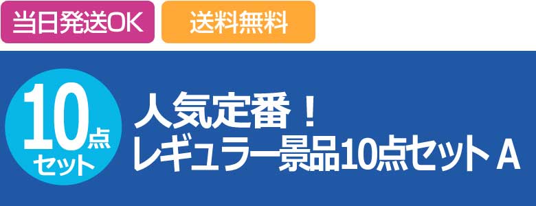 人気定番!レギュラー景品10点セットA