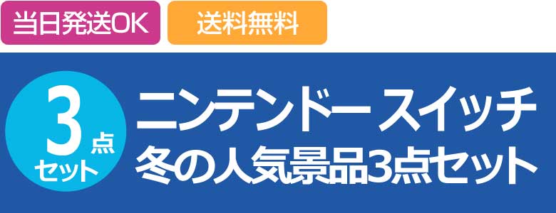 ニンテンドー スイッチ 冬の人気景品3点セット