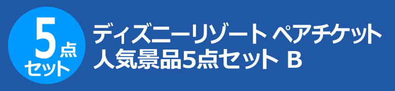 ディズニーリゾート ペアチケット 人気景品5点セット B