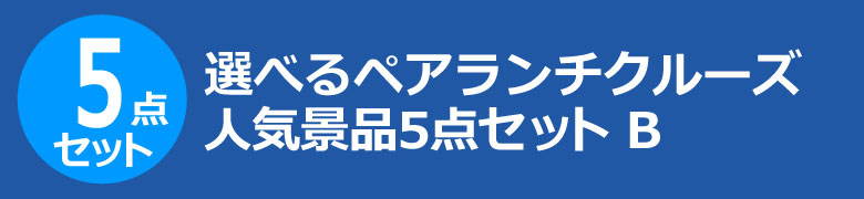 選べるペアランチクルーズ　人気景品5点セット B